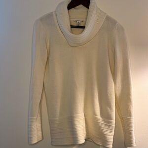 Calvin Klein Cream Turtleneck Sweater